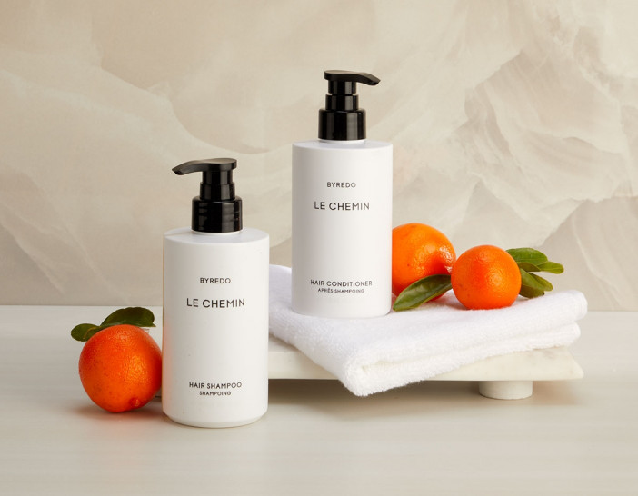 Le Chemin by Byredo Shampoo & Conditioner Set | Shop The Exclusive Le  Chemin by Byredo Bath & Body Collection | The Luxury Collection Store